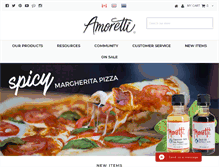 Tablet Screenshot of amoretti.com